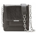 Aleksandra Badura - Candy Bag - Lizard & Crockodile Shoulder Bag - Graphite - Luxury High Quality Leather Bag