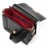 Aleksandra Badura - Candy Bag Large - Python Shoulder Bag - Black - Luxury High Quality Leather Bag
