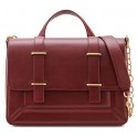 Aleksandra Badura - Candy Bag Postina - Calfskin Shoulder Bag - Marsala - Luxury High Quality Leather Bag