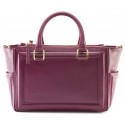 Aleksandra Badura - Ladylike Bag - Calfskin Top-Handle Tote Bag - Raspberry - Luxury High Quality Leather Bag