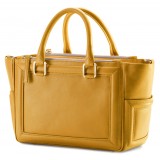 Aleksandra Badura - Ladylike Bag - Calfskin Top-Handle Tote Bag - Mustard - Luxury High Quality Leather Bag