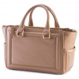 Aleksandra Badura - Ladylike Bag - Borsa con Manico in Vitello - Nudo - Borsa in Pelle di Alta Qualità Luxury