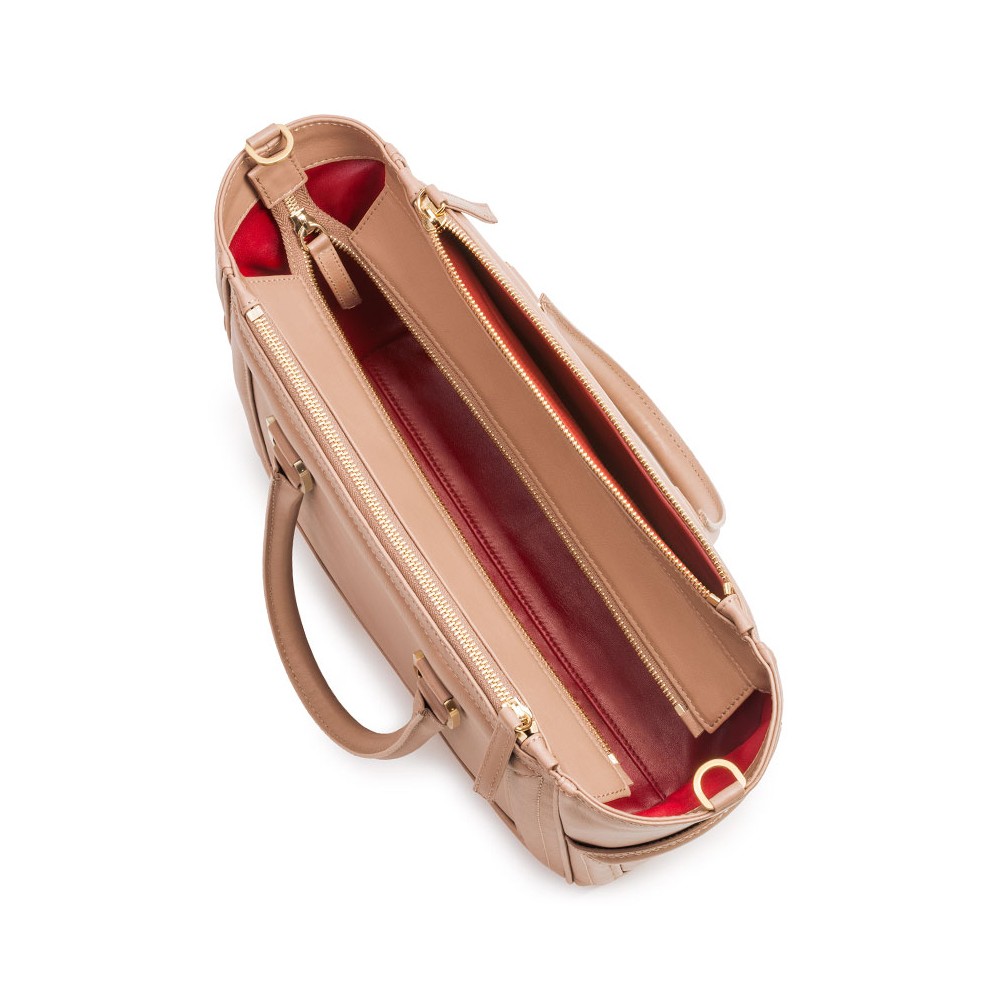 Aleksandra Badura - Small Leather Goods - Business Card Holder in Calfskin  - Pink - Luxury High Quality - Avvenice