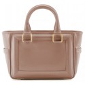 Aleksandra Badura - Ladylike Mini Bag - Calfskin Top-Handle Tote Bag - Blush - Luxury High Quality Leather Bag