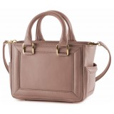 Aleksandra Badura - Ladylike Mini Bag - Calfskin Top-Handle Tote Bag - Blush - Luxury High Quality Leather Bag