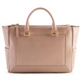 Aleksandra Badura - Ladylike Medium Bag - Calfskin Top-Handle Tote Bag - Blush - Luxury High Quality Leather Bag