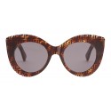 Fendi - F is Fendi - Havana Gray FF Cat Eye Sunglasses - Sunglasses - Fendi Eyewear