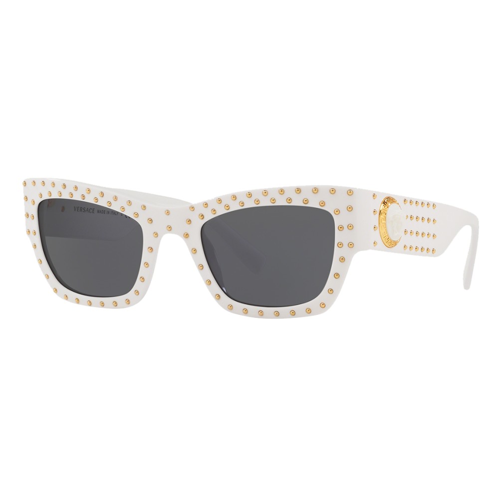 Versace - Sunglasses Medusa Ares Stud - White - Sunglasses - Versace Eyewear  - Avvenice