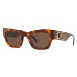 Versace - Occhiale da Sole Medusa Ares Stud - Havana - Occhiali da Sole - Versace Eyewear