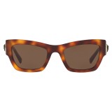 Versace - Occhiale da Sole Medusa Ares Stud - Havana - Occhiali da Sole - Versace Eyewear