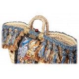 SicuLAB - Coffa Vittoria - Sicilian Artisan Handbag - Sicilian Coffa - Luxury High Quality Handicraft Bag
