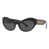 Versace - Occhiale da Sole Cat Eye Medusa Leaves - Nero Onul - Occhiali da Sole - Versace Eyewear