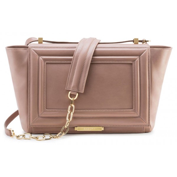 Aleksandra Badura - Luisa Bag - Calfskin Shoulder Bag - Blush - Luxury High Quality Leather Bag