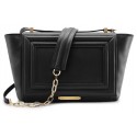 Aleksandra Badura - Luisa Bag - Goatskin Shoulder Bag - Onyx - Luxury High Quality Leather Bag