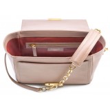 Aleksandra Badura - Luisa Bag - Calfskin Shoulder Bag - Blush - Luxury High Quality Leather Bag