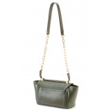 Aleksandra Badura - Luisa Mini Bag - Calfskin & Tejus Shoulder Bag - Olive - Luxury High Quality Leather Bag