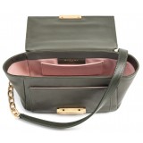 Aleksandra Badura - Luisa Mini Bag - Calfskin & Tejus Shoulder Bag - Olive - Luxury High Quality Leather Bag