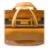 Aleksandra Badura - Cherie Bag - Calfskin Tote Bag - Pumpkin - Luxury High Quality Leather Bag