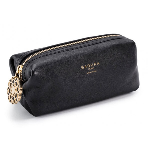 Aleksandra Badura - Small Leather Goods - Multipurpose Pouch in Capra - Nero - Pelle di Alta Qualità Luxury
