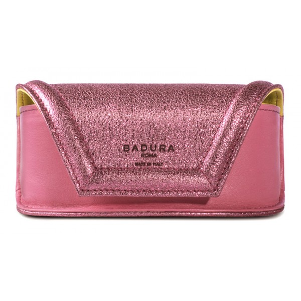 Aleksandra Badura - Small Leather Goods - Porta Occhiali in Vitello - Rosa - Pelle di Alta Qualità Luxury