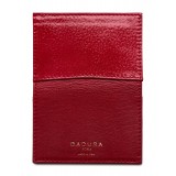 Aleksandra Badura - Small Leather Goods - Business Card Holder in Vitello - Rossi - Pelle di Alta Qualità Luxury