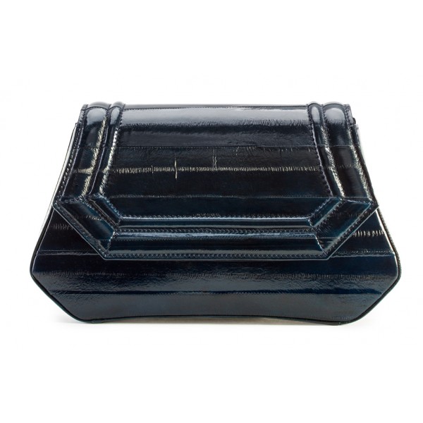 Aleksandra Badura - Etoile Bag - Eel Shoulder Bag - Midnight Blue - Luxury High Quality Leather Bag