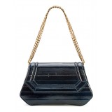 Aleksandra Badura - Etoile Bag - Eel Shoulder Bag - Midnight Blue - Luxury High Quality Leather Bag