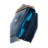 Aleksandra Badura - Etoile Bag - Eel Shoulder Bag - Midnight Blue - Luxury High Quality Leather Bag