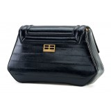 Aleksandra Badura - Etoile Bag - Eel Shoulder Bag - Midnight Blue - Luxury High Quality Leather Bag