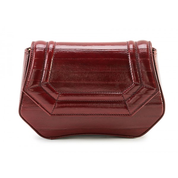 Aleksandra Badura - Etoile Mini Bag - Eel Shoulder Bag - Marsala - Luxury High Quality Leather Bag