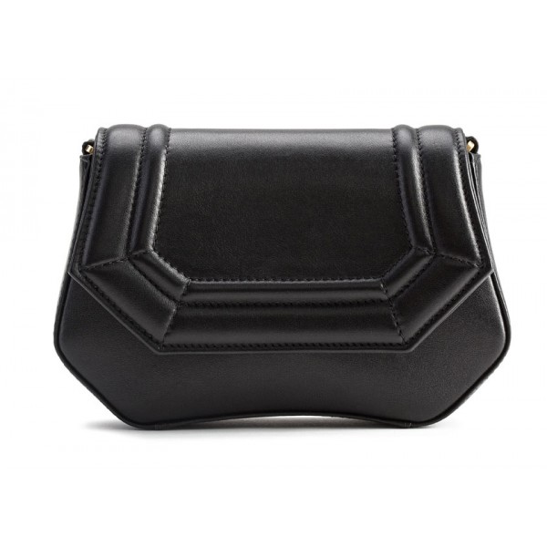 Aleksandra Badura - Etoile Mini Bag - Calfskin Shoulder Bag - Onyx - Luxury High Quality Leather Bag