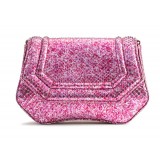 Aleksandra Badura - Etoile Mini Bag - Python Shoulder Bag - Fuchsia Iris - Luxury High Quality Leather Bag