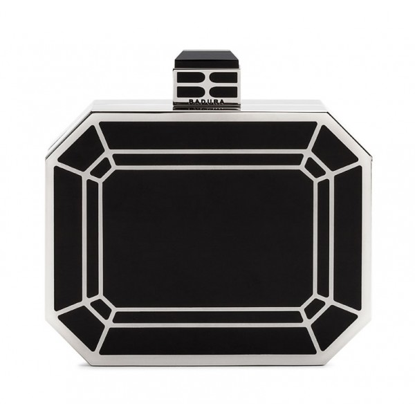 Aleksandra Badura - Miniauderie Bag - Black & Silver - Luxury High Quality Handmade Bag
