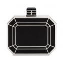 Aleksandra Badura - Miniauderie Bag - Black & Silver - Luxury High Quality Handmade Bag