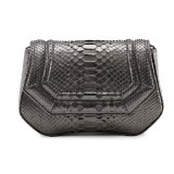 Aleksandra Badura - Etoile Mini Bag - Python Shoulder Bag - Graphite - Luxury High Quality Leather Bag