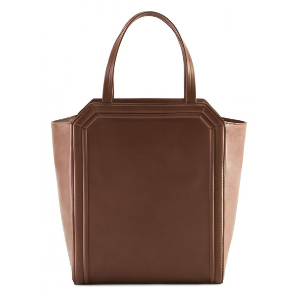 Aleksandra Badura - Clio Bag - Calfskin Bag - Tobacco - Luxury High Quality Leather Bag