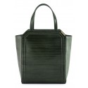 Aleksandra Badura - Clio Bag - Calfskin & Eel Bag - Pine - Luxury High Quality Leather Bag