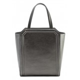 Aleksandra Badura - Clio Bag - Goatskin Bag - Graphite - Luxury High Quality Leather Bag