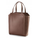 Aleksandra Badura - Clio Bag - Calfskin Bag - Tobacco - Luxury High Quality Leather Bag