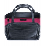 Aleksandra Badura - Clio Bag - Calfskin & Eel Bag - Midnight Blue - Luxury High Quality Leather Bag