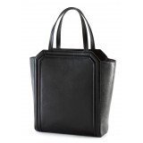 Aleksandra Badura - Clio Bag - Goatskin Bag - Carbon Black - Luxury High Quality Leather Bag