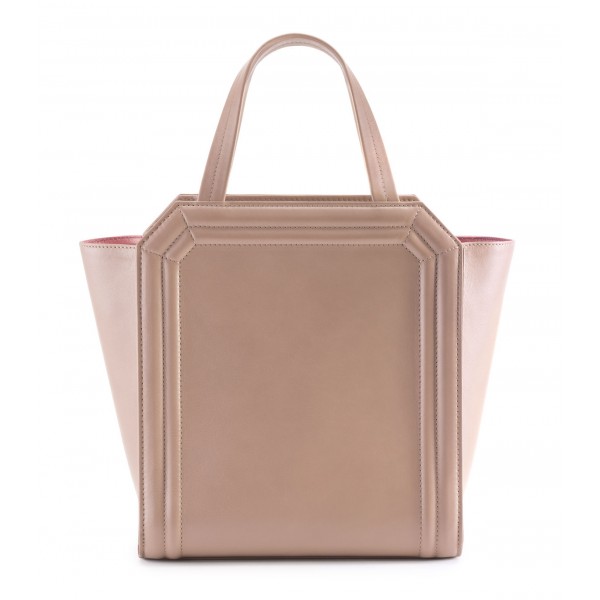 Aleksandra Badura - Clio Mini Bag - Calfskin Shopper Bag - Blush - Luxury High Quality Leather Bag