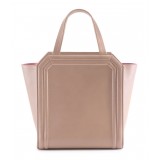 Aleksandra Badura - Clio Mini Bag - Calfskin Shopper Bag - Blush - Luxury High Quality Leather Bag