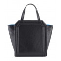 Aleksandra Badura - Clio Mini Bag - Goatskin Shopper Bag - Onyx - Luxury High Quality Leather Bag