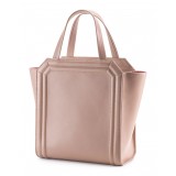 Aleksandra Badura - Clio Mini Bag - Calfskin Shopper Bag - Blush - Luxury High Quality Leather Bag