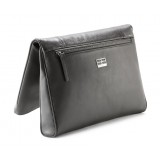 Aleksandra Badura - Privee Clutch - Goatskin Envelope Clutch - Graphite - Luxury High Quality Leather Bag