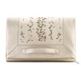 Aleksandra Badura - Privee Clutch - Buffalo Envelope Clutch - Champagne Gold - Luxury High Quality Leather Bag