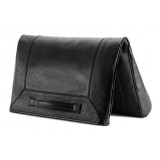 Aleksandra Badura - Privee Clutch - Goatskin Envelope Clutch - Onyx - Luxury High Quality Leather Bag