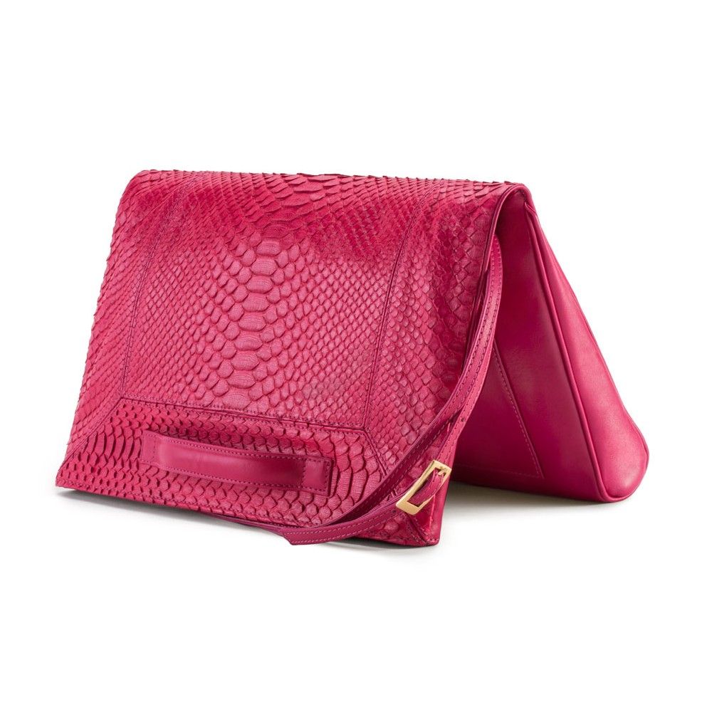 Aleksandra Badura - Small Leather Goods - Business Card Holder in Calfskin  - Pink - Luxury High Quality - Avvenice