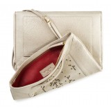 Aleksandra Badura - Privee Clutch - Buffalo Envelope Clutch - Champagne Gold - Luxury High Quality Leather Bag